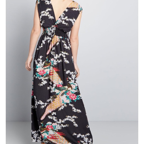 ModCloth Japanese-Inspired Printed Maxi Dress - Picture 3 of 7